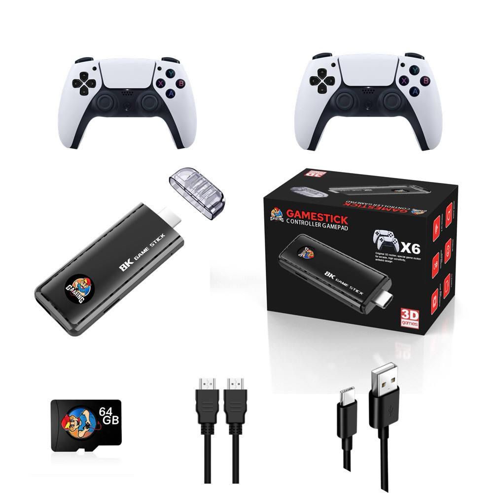 X6 Retro Game Console (2025) – 20,000+ Games | 9 Emulators | 4K HDMI | Wireless Controllers (64GB)