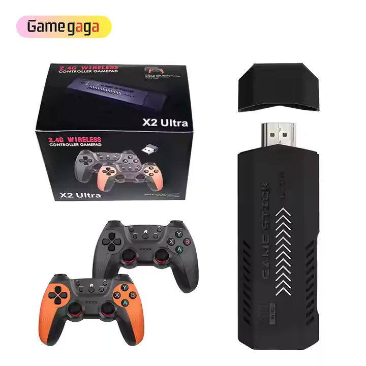 Yo X2 Ultra Game Stick 4K Output Retro Gaming Consoles Family TV Video Game Consoles Classic 64GB 30000 Games