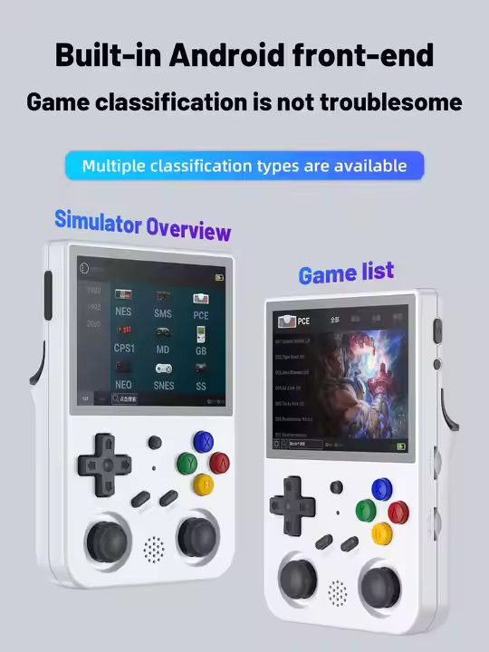 yo Anbernic RG353V Android 11 Linux/ RG353VS Single OS Mini Handheld Game Player 3.5 Inch 5G WIFI Retro Gaming Console