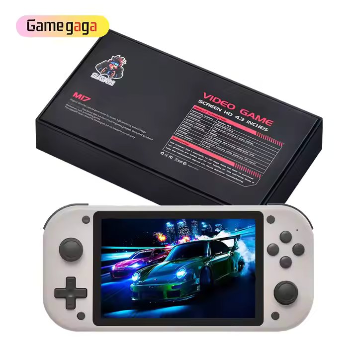 Yo M17 Handheld Game Player 4.3 Inch Screen HD Screen Retro Video Game Consoles 64GB 10000 Classic Games