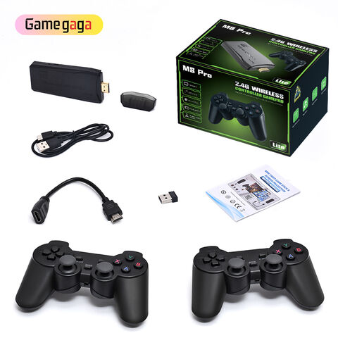 A Update M8 Pro Game Stick 4K Support Connect Mobile Phone Screen On TV Video Gaming Console 64GB 20000 Retro Games for PS1/SNES