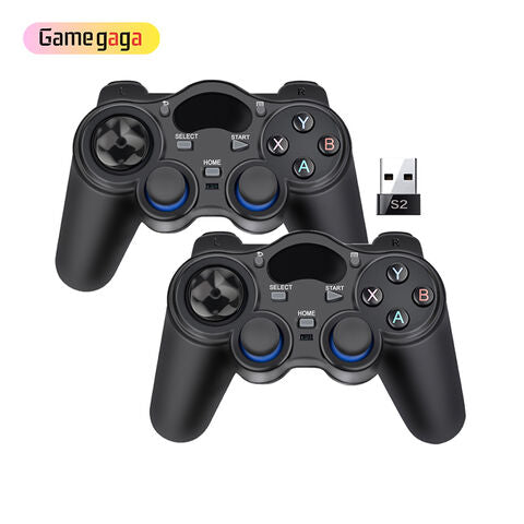 A HD-1038 Double 2.4G Wireless Joystick Game Controller 2 Gamepad For PC Android TV Box