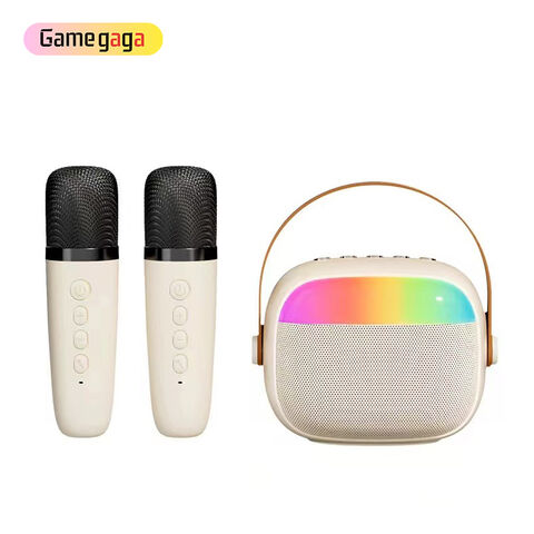 K30 Microphone KTV Audio Portable LED Lights Outdoor Speaker With Wireless Microphone