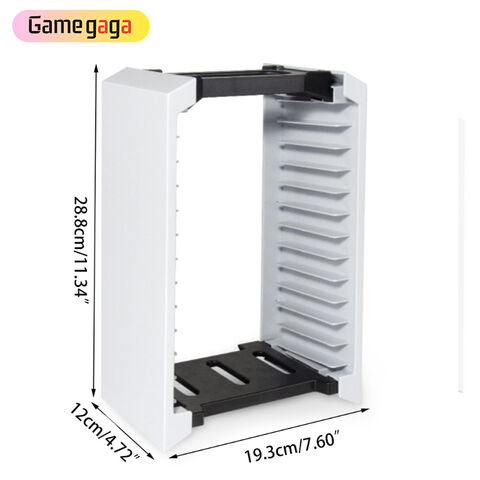 A TP5-0520 For PS5 Game Card Storage Box Stand Host Disc Double Layer Storage Box For PS5 /PS4/PS3