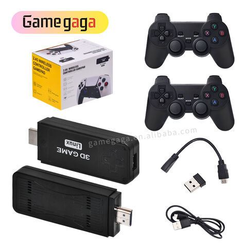 A U9 Pro Game Stick 64GB 10000 Games Retro TV Gaming Consoles 2.4G Wireless 4K HD Video Game Console For PS1/N64